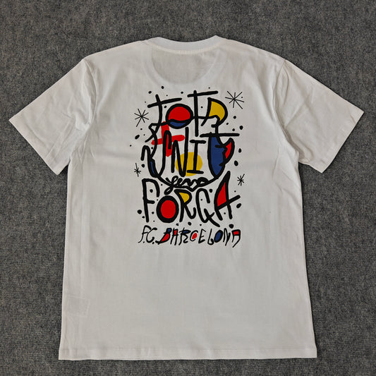 Barcelona Vit T-Shirt